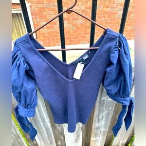 Anthropologie Blouse Blue BNWT